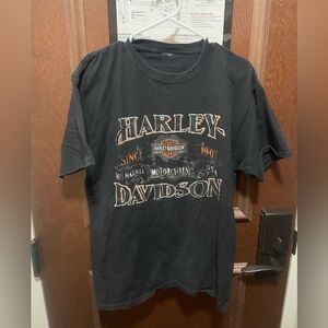 Schaeffer’s Harley-Davidson Black and Orange Short Sleeve Tee Orwigsburg, PA
